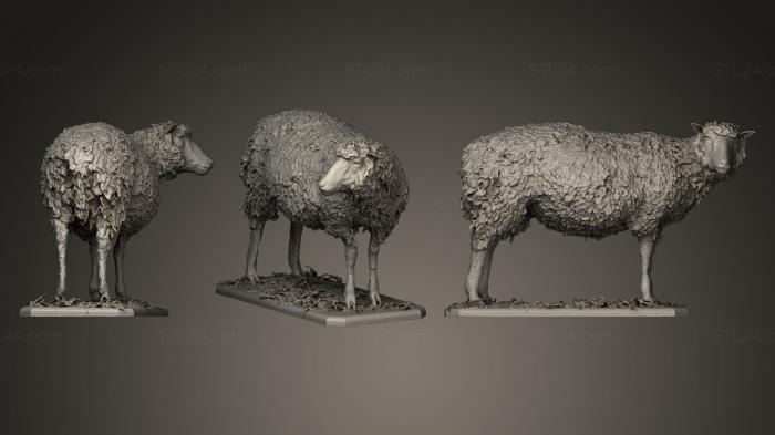 Animal figurines (Dolly the sheep, STKJ_0248) 3D models for cnc